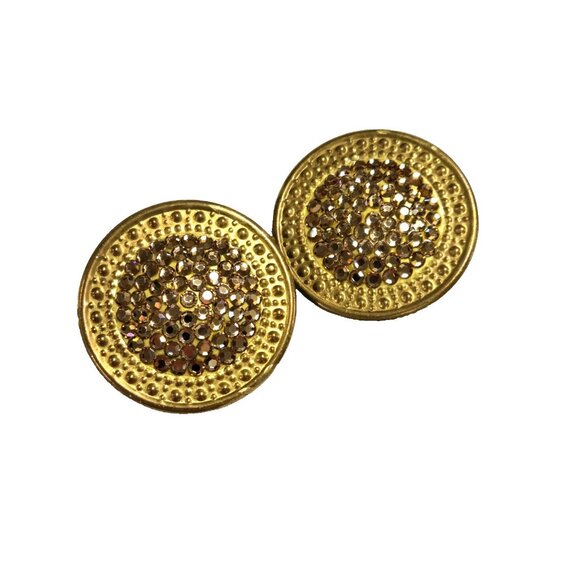 Elegant Gold Stud Earrings - Picture 11 of 11